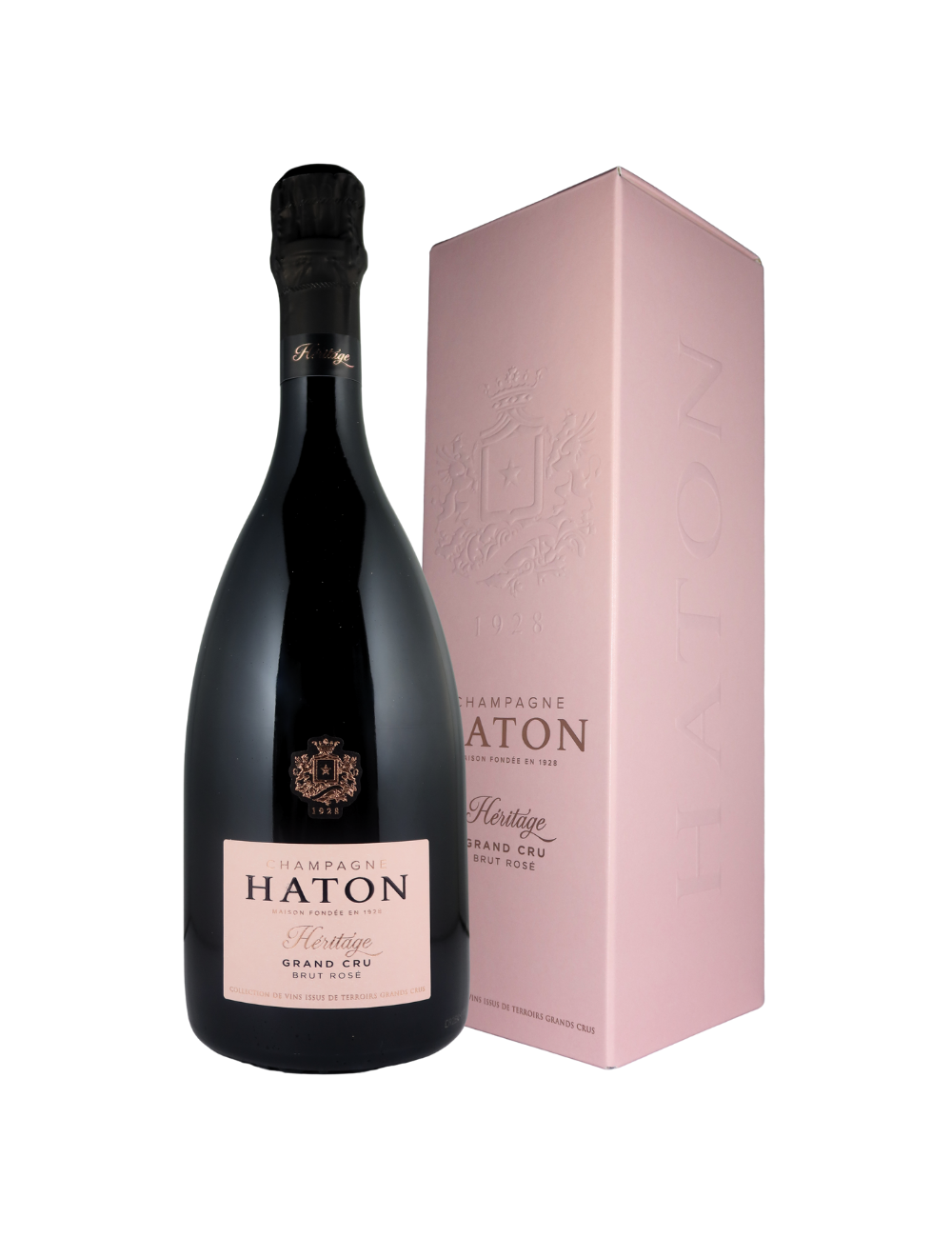 Wine Champagne Haton Rosé héritage avec étui   Champagne