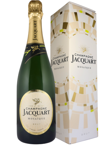 Wine Champagne Jacquart Brut Mosaïque étui  White