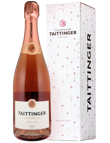 Wine Champagne Taittinger Brut Prestige rosé etui  Rose