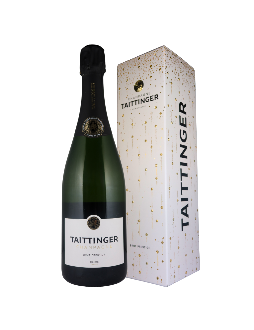 Wine Champagne Taittinger Brut Prestige Etui  White