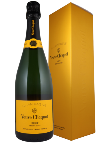 Wine Champagne Veuve Clicquot  Brut Réserve étui  White