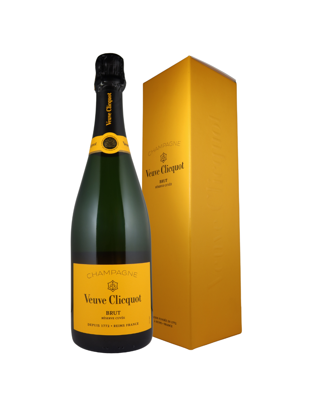 Wine Champagne Veuve Clicquot  Brut Réserve étui  White