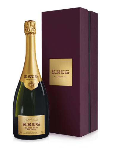 Champagne Krug Grande Cuvée Bouteille sous coffret